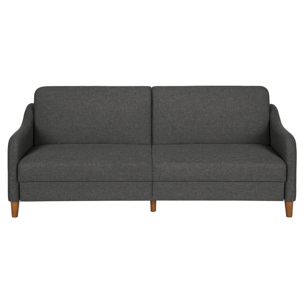 Jasper Coil Futon, Gray Linen