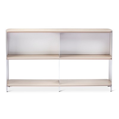 Bookshelf Wide White Natural Modern By Dwell Magazine Target