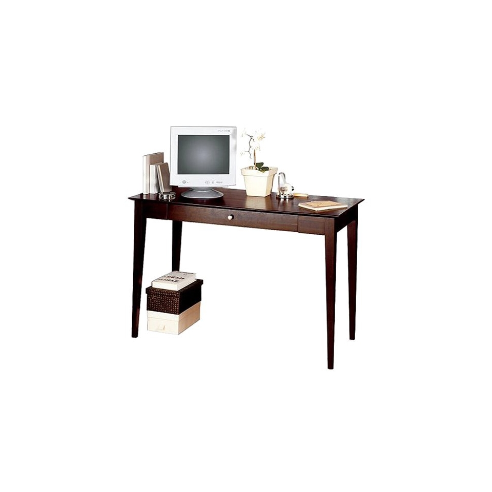 Writing Desk Linon Dolce Desk  Dark Brown (Brown (Walnut))