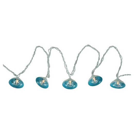 10Ct Metal Hood String Lights - Blue - Room Essentials : Target
