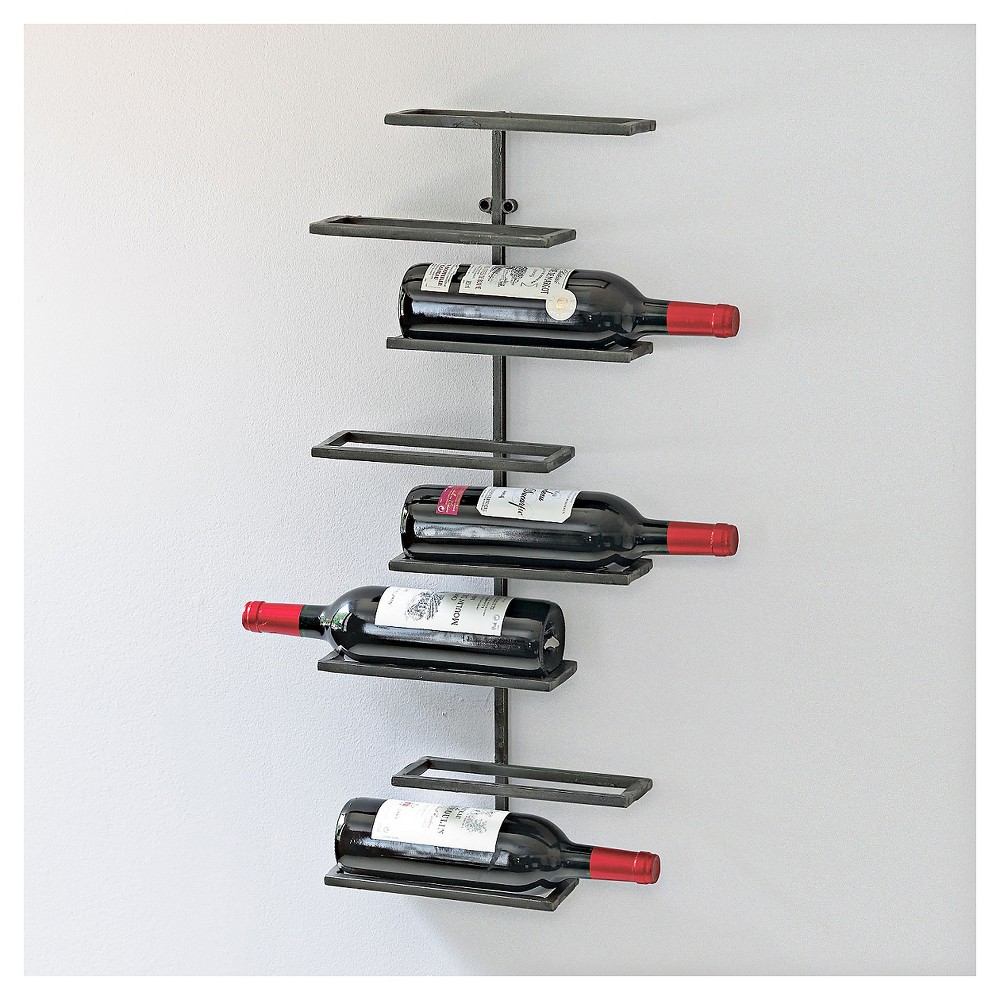 UPC 031333015997 product image for 8 Bottle Urban Wall Wine Rack Black - The Wine Enthusiasts | upcitemdb.com
