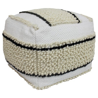 Black & White Pouf - Threshold™
