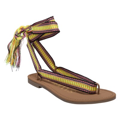 Women's Sam & Libby Blossom Braided Wrap Gladiator Sandals