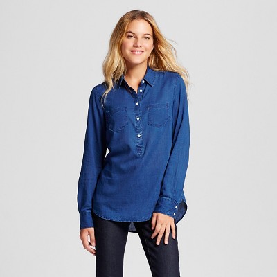 Womens Favorite Shirt Indigo M - Merona ™ – Target Inventory Checker ...