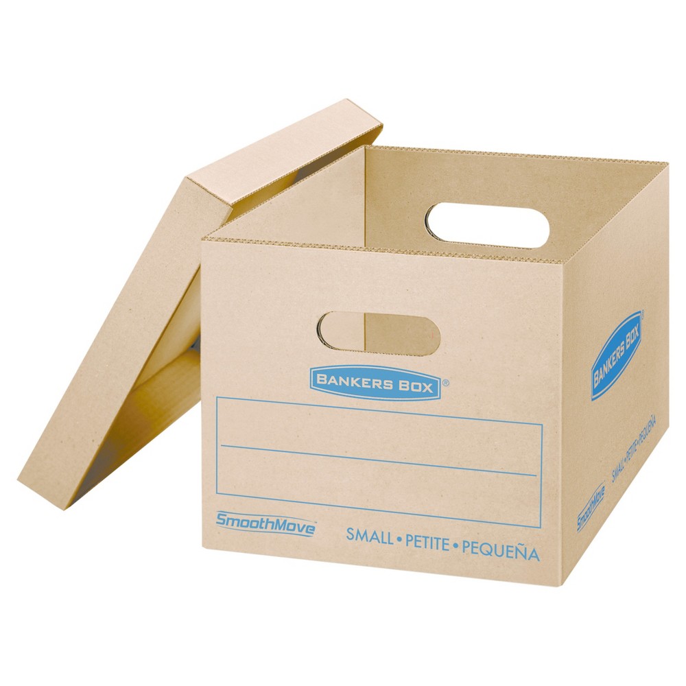 BANKERS BOX SmoothMove Classic 10-Pack Small Recycled Cardboard Moving Box Moving Box (Actual 12.5-in x 10.5-in)