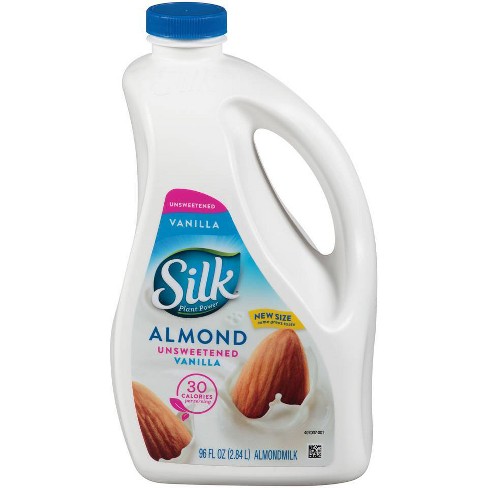 Silk Unsweetened Vanilla Almond Milk - 96 fl oz : Target