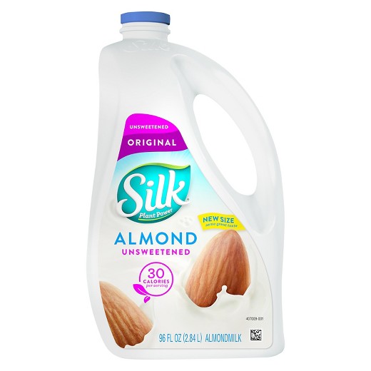 Silk Unsweetened Almond Milk - 96 fl oz : Target