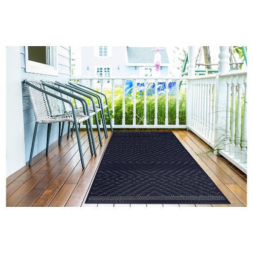 Outdoor Rug Blue Textured Diamond Smith & Hawken Target
