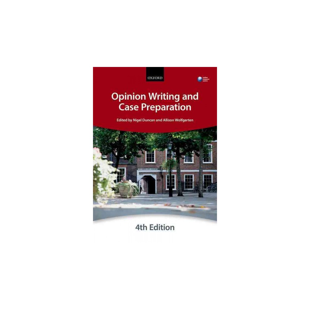 Opinion Writing and Case Preparation (Paperback) (City Law School)