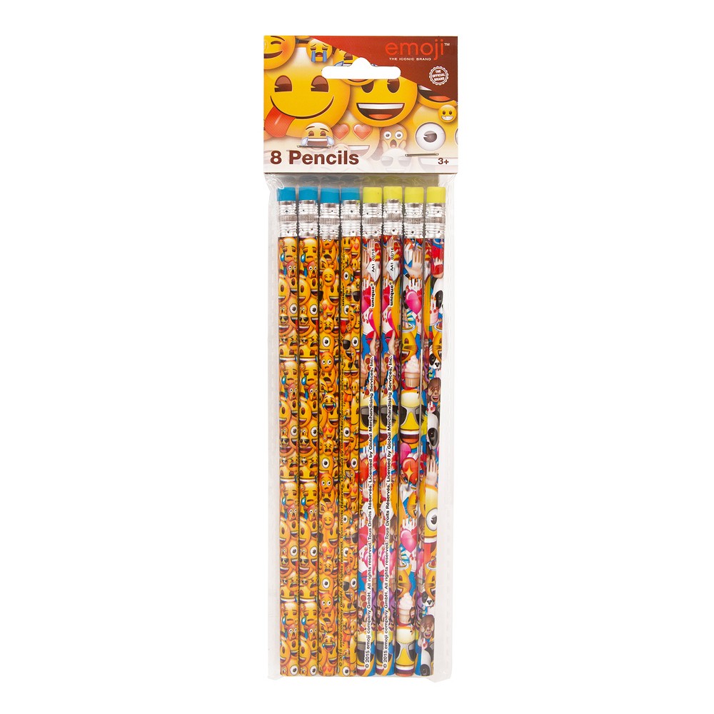 8ct Emoji #2 Pencil Pack, Pencils