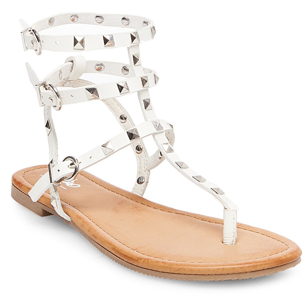 Womens Gertie Gladiator Sandals - Mossimo White 8