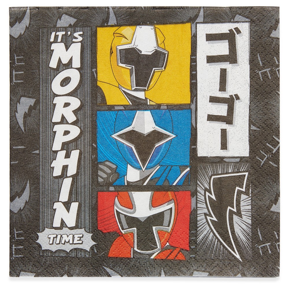 16ct Power Rangers Napkin