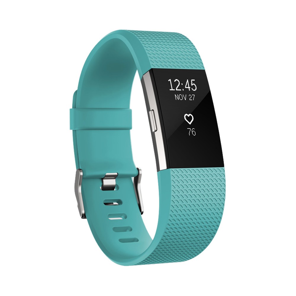 Fitbit Charge 2 Heart Rate + Fitness Wristband - Teal (Blue) (Small)