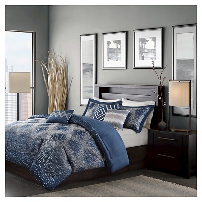 Garner Modern Diamond Print Multiple Piece Comforter Set