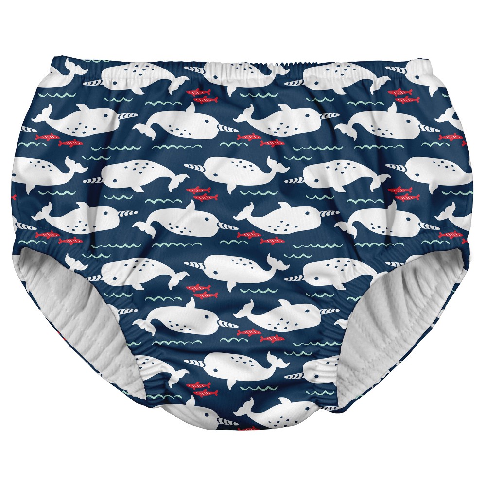 Baby Boys Reusable Swim Diaper - Navy 4T - i play., Blue
