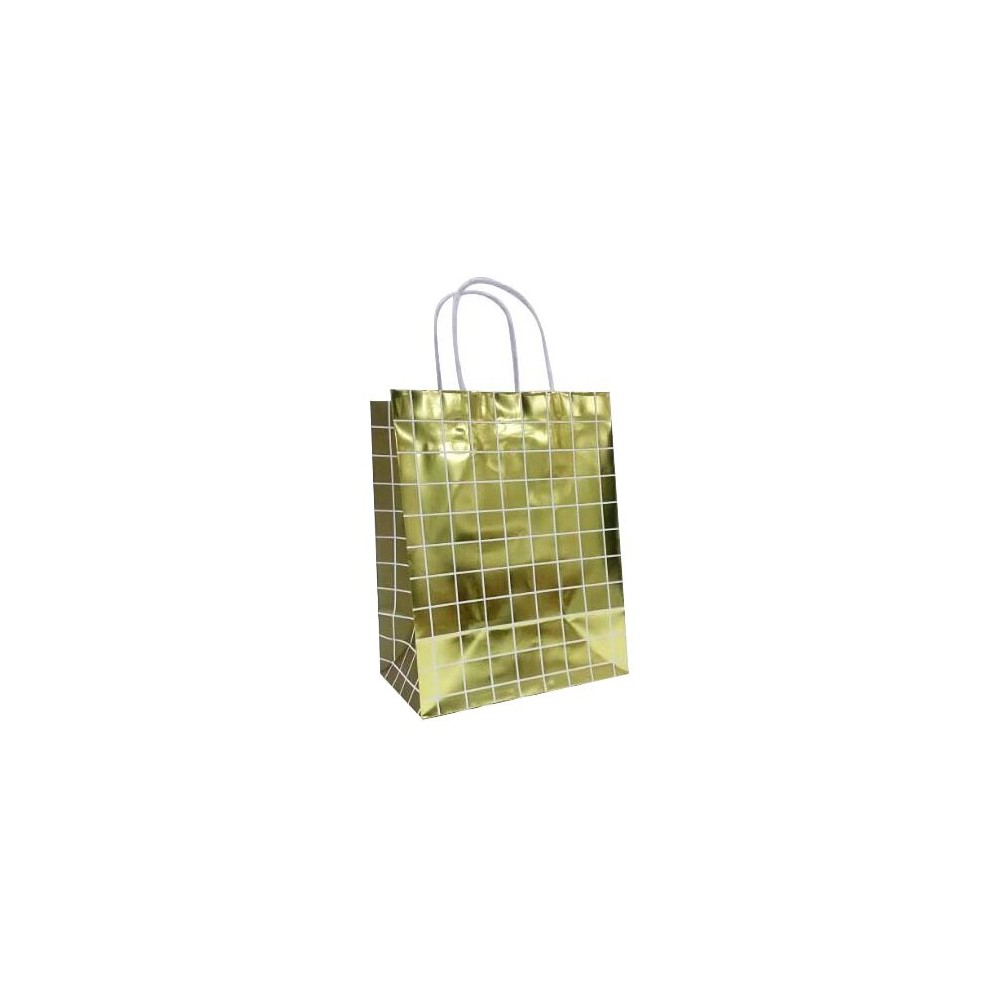 Gold Grid Gift Bag - Spritz