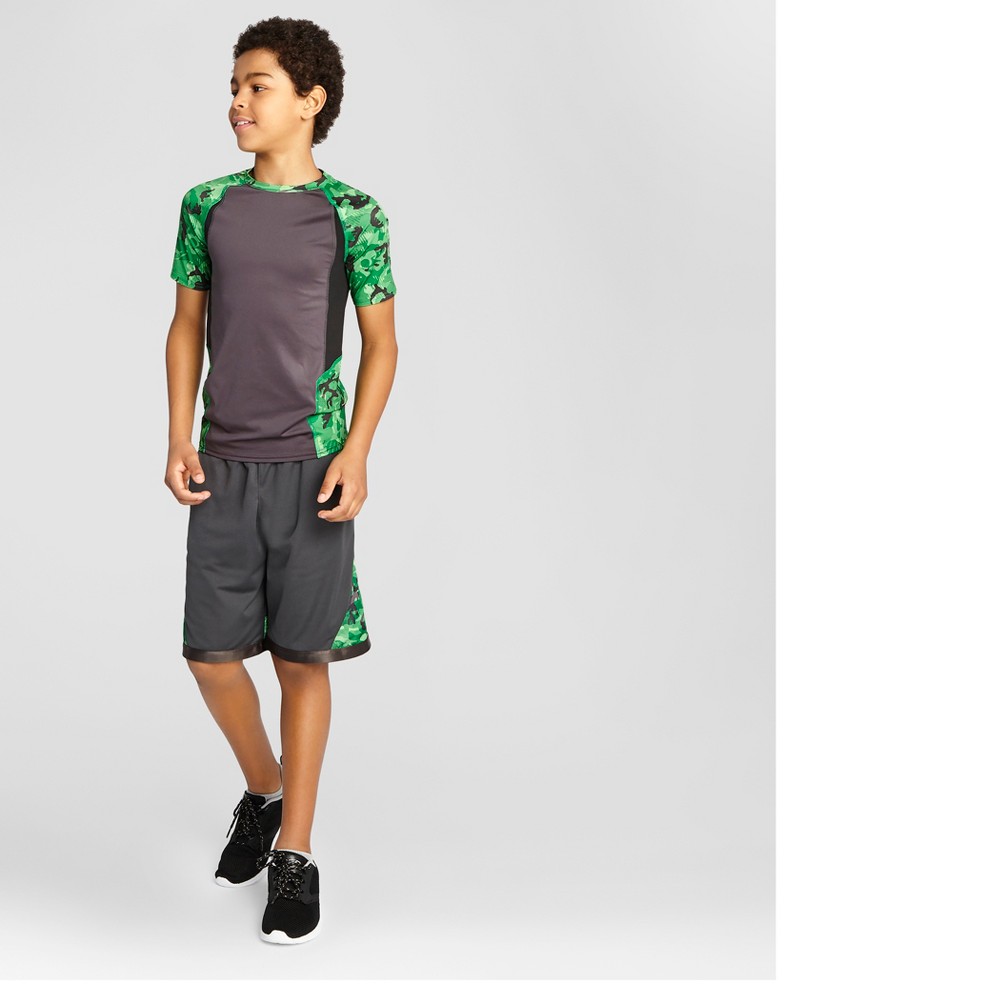 Boys Novelty Compression Shirt - C9 Champion Green XS