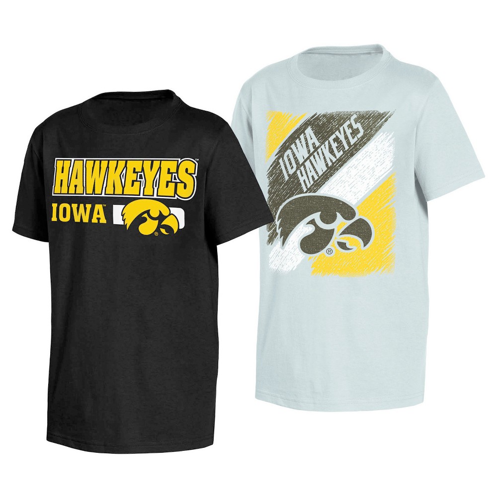 NCAA Iowa Hawkeyes Toddler Boys 2pk T-Shirts - 2T, Multicolored