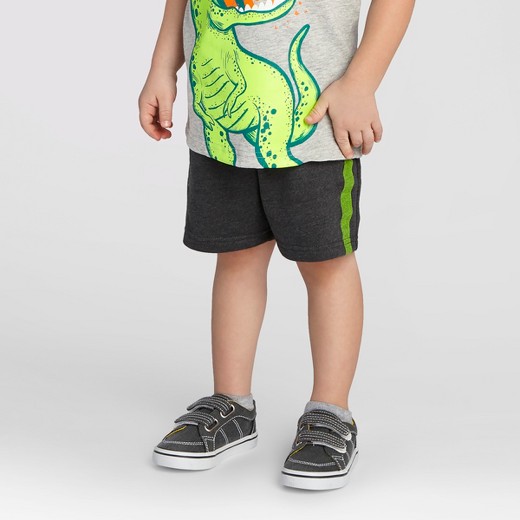 Toddler Boys' Lounge Shorts with Side Pockets Cat & Jack - Charc