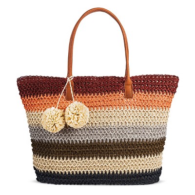 Women's Straw Tote Handbag - Merona