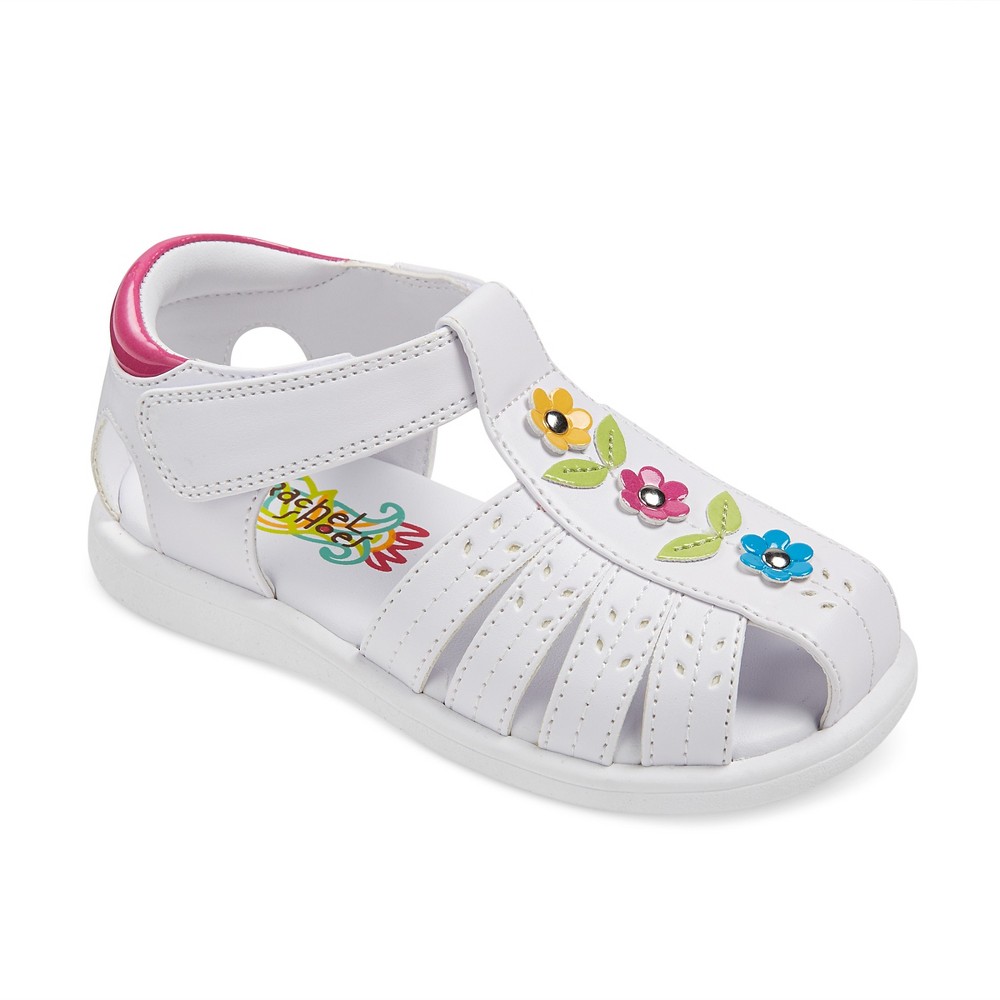 Toddler Girls Rachel Shoes Paisley Floral Fisherman Sandals - White 6