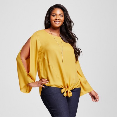 Yellow store blouse target