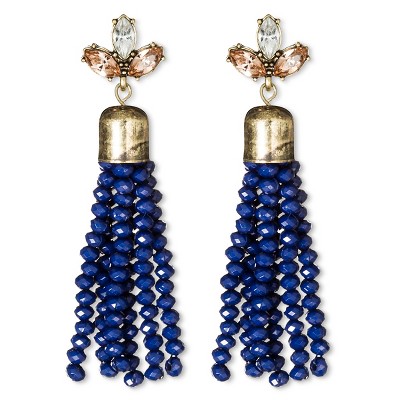 SUGARFIX by BaubleBar™ Beaded Tassel Earrings - Blue – BrickSeek