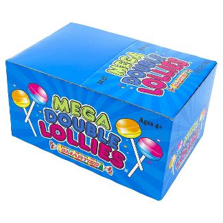 Smarties Mega Double Lollies Lollipops - 24ct