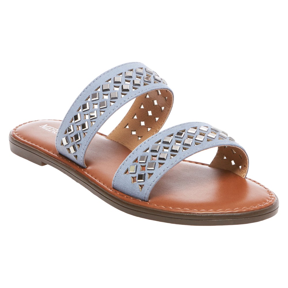 Womens Mina Slide Sandals - Merona Blue 5.5