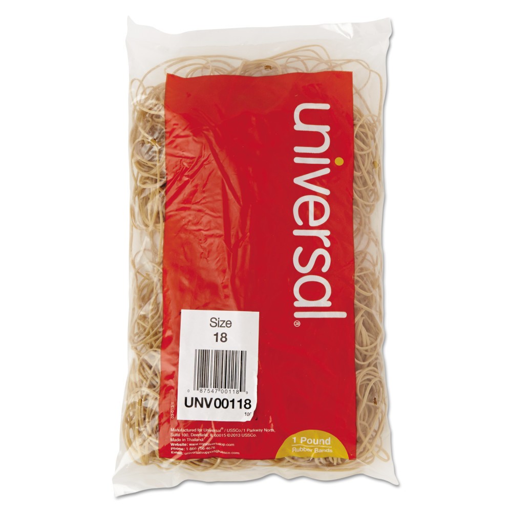 Universal Rubber Bands 2-1/2 x 1/16, 1900 ct, Beige