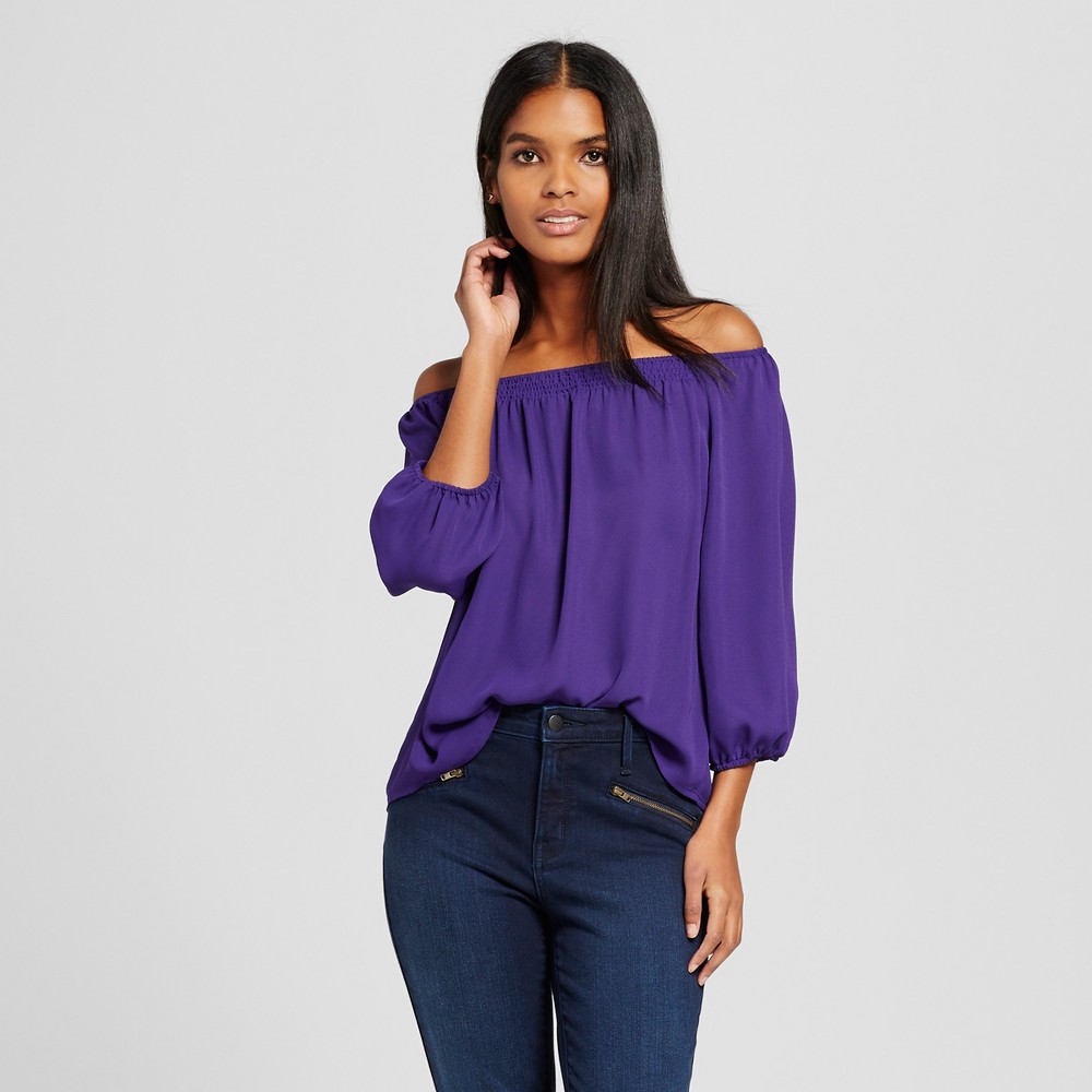 Cute purple off the shoulder top Target affiliate link 