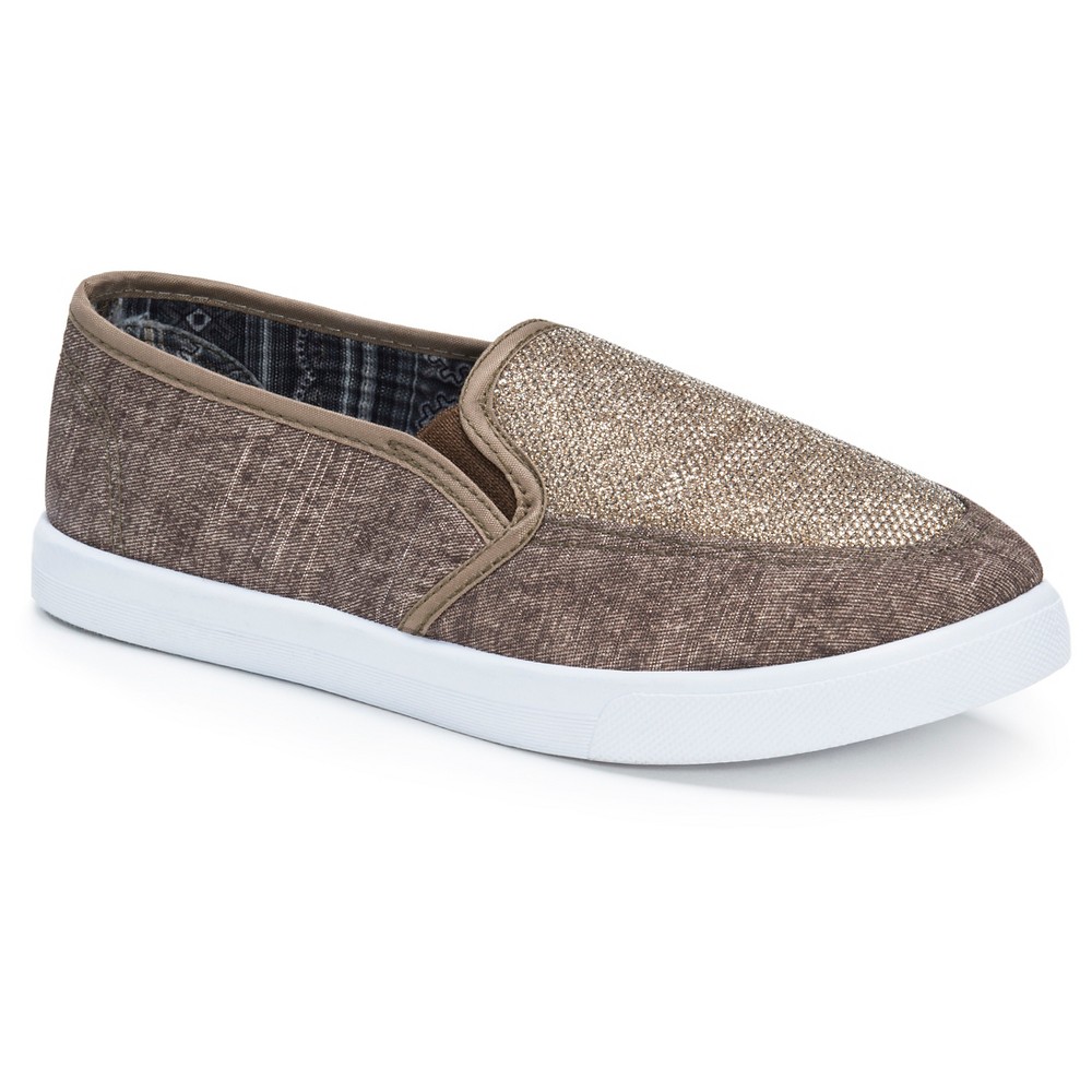 Womens Muk Luks Maddi Sneakers - Brown 9