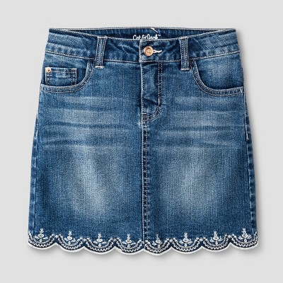 target girls jean skirt