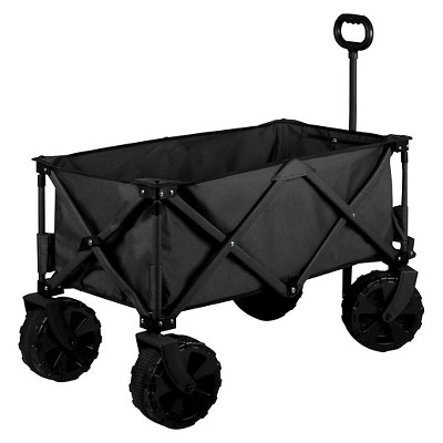 Picnic Time Adventure Wagon All Terrain Edition Folding Wagon - Black