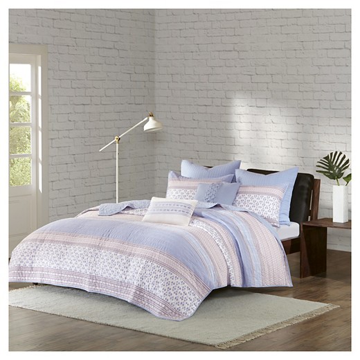 Porto 100 Cotton Printed 7pcs Coverlet Set Target