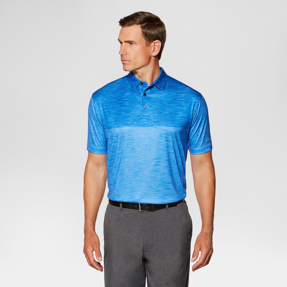 Jack Nicklaus Mens Color Block Golf Polo - Blue S