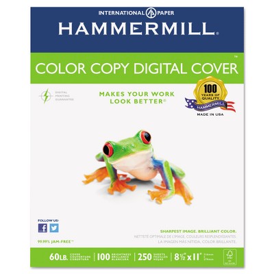 Hammermill Copier Digital Cover Stock 80 lbs. 8 1/2 X 11 Photo White 250 Sheets