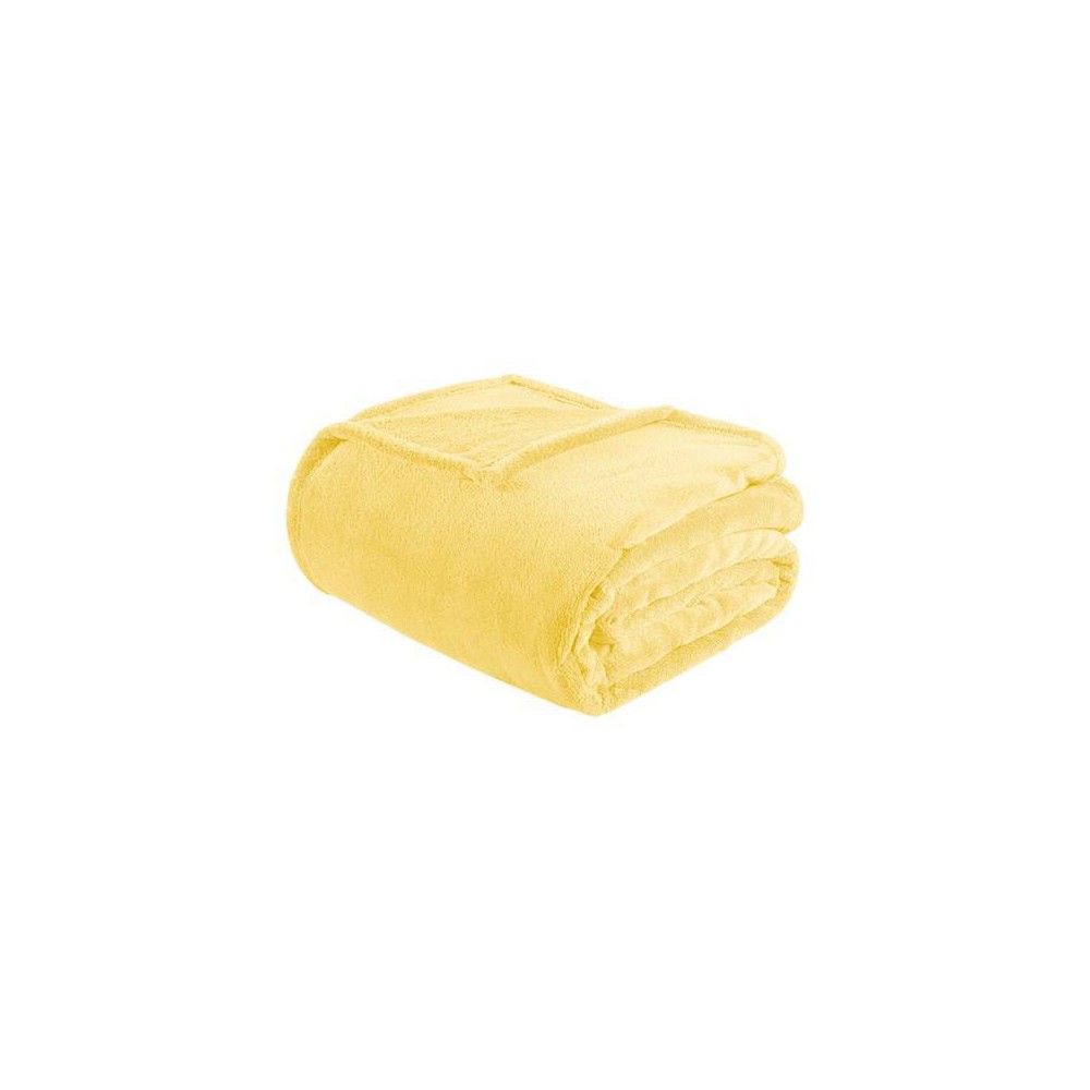 Microlight Plush Blanket (King) Yellow