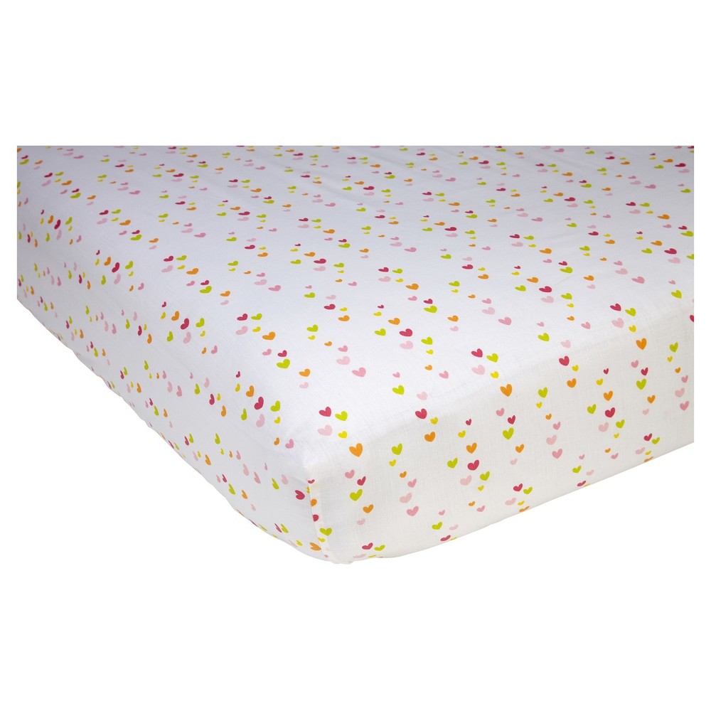 Sadie & Scout Fitted Crib Sheet - Chelsea - Heart