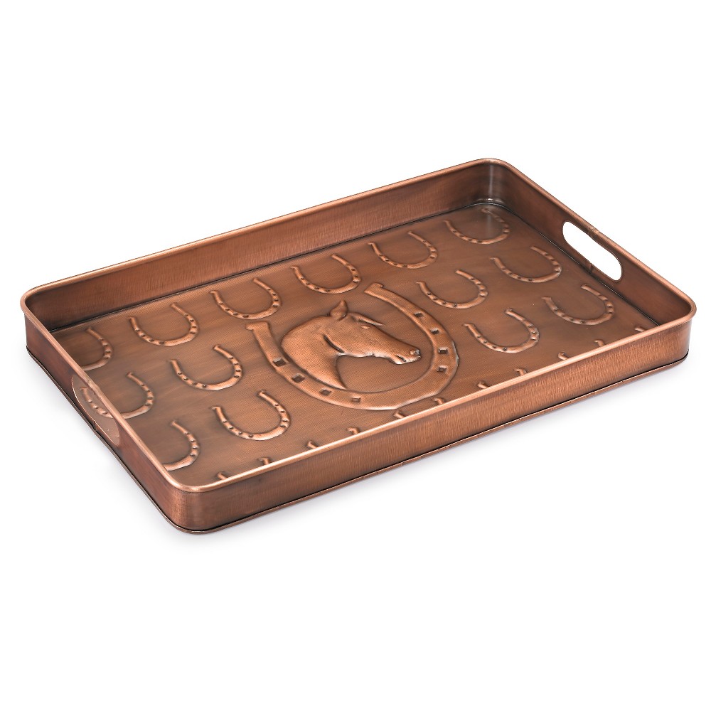 UPC 704940000068 product image for Horse Shoe Multi-Purpose Shoe Tray - Good Directions, Brown | upcitemdb.com