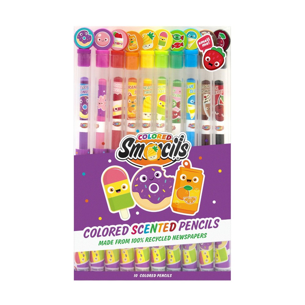 Scentco Colored Smencils Colored Pencils 10ct, Multi-Colored
