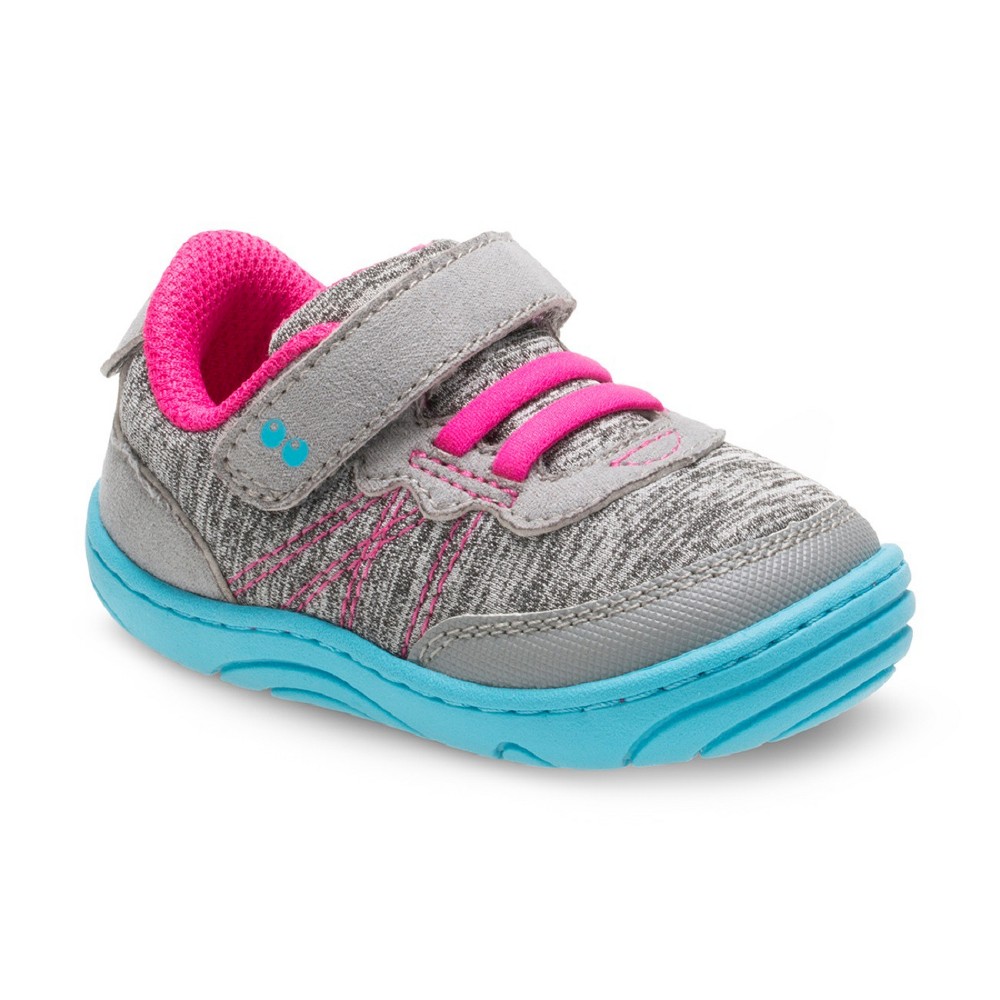 Girls Surprize by Stride Rite Christina Sneakers 4 - Gray, Blue Gray