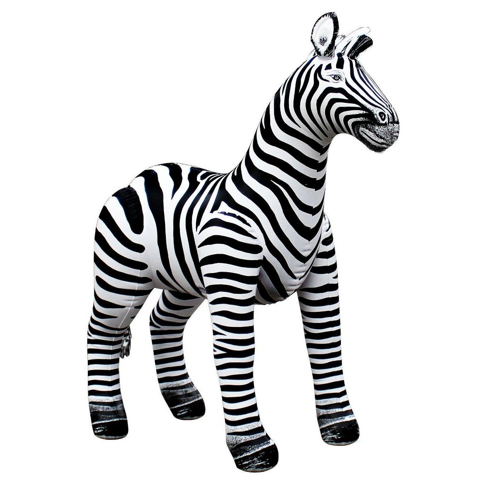 UPC 894680000050 product image for 32 Inflatable Zebra Party Decoration, Black | upcitemdb.com