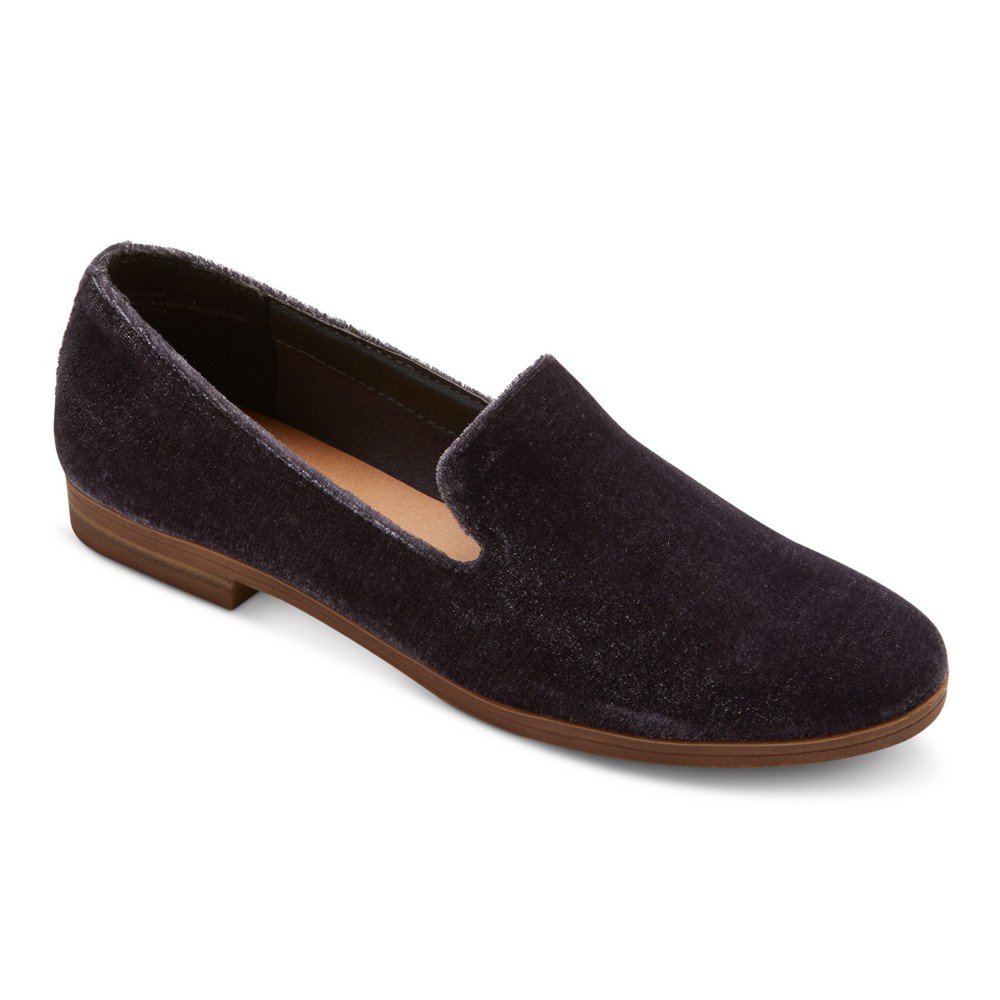 Womens Dv Lucy Velvet Loafers - Gray 8