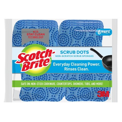 Scotch-Brite Non-Scratch Scrub Dots Sponges - 6ct