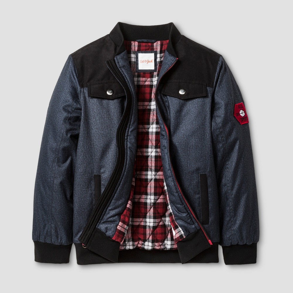 Boys Outerwear Bomber Jackets - Cat & Jack Black L