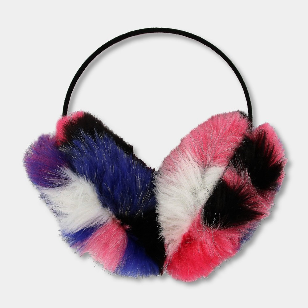 Girls Oversized Puf Earmuffs - Cat & Jack Pink, Multi-Colored