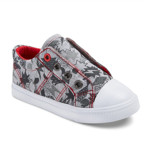 Toddler Boys' Helmer Laceless Cap Toe Sneakers Cat & Jack - Gray
