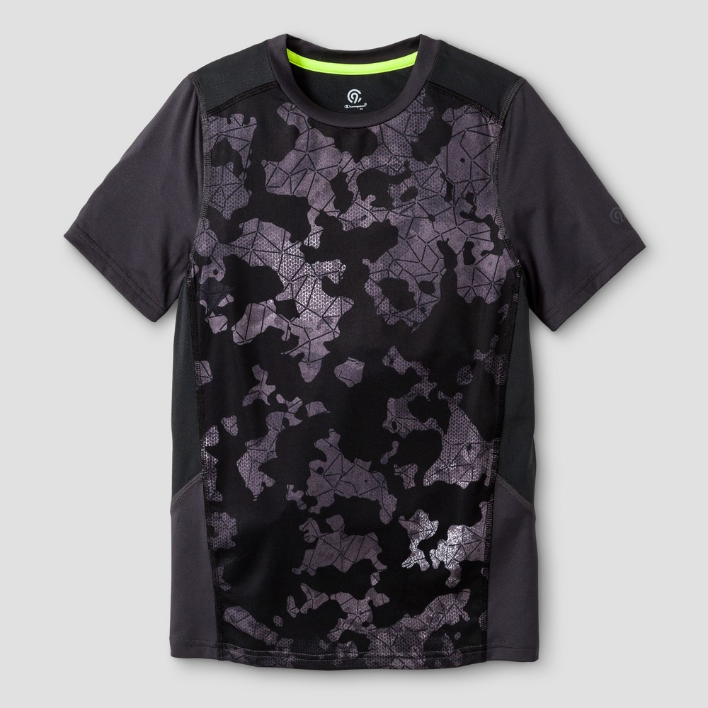 Boys Novelty Compression T-Shirt - C9 Champion Black Camo M