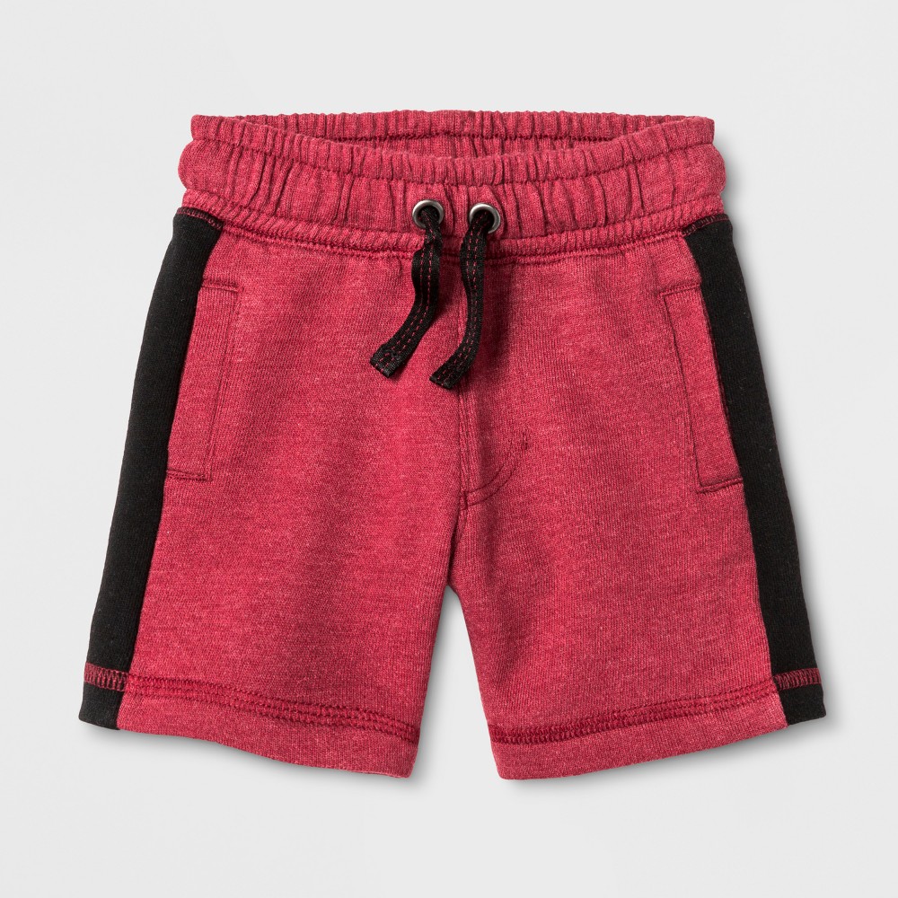 Toddler Boys Fleece Lined Pull-On Shorts - Cat & Jack Red 2T